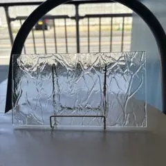 ステンドグラス　ガラス 板　クリア ウォーターガラス 透明 凹凸あり