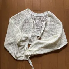アルシーヴ archives メッシュ編みニットボレロ オフホワイトのサムネイル