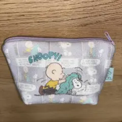 カルディ、スヌーピーパイルポーチ