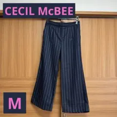 CECIL McBEE ストライプワイドパンツ Mサイズ