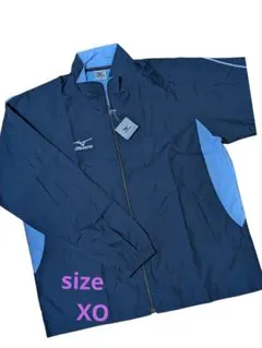 未使用、良品　mizuno XO メンズ濃紺ウインドブレーカー