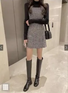 2025年最新】千鳥格子柄ツイードミニキャミワンピースの人気アイテム