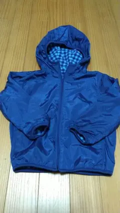 お値下げ　美品☆ユニクロ リバーシブルウィンドブレーカー フリース 110