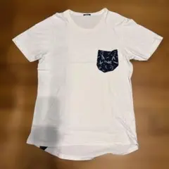 DENHAM ポケットTシャツ ホワイト ハサミ柄のサムネイル