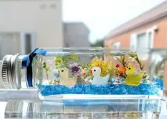 ハーバリウム 100ml (横置き)♬アヒルさん達②♬のサムネイル