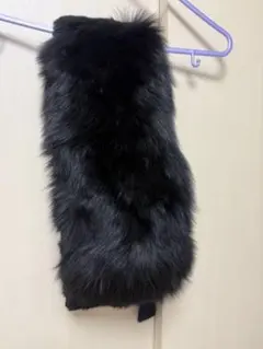 最終価格GALLARDAGALANTE 上質リアルファー マフラー ブラック