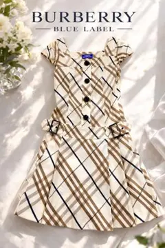美品 BURBERRY BLUE LABEL ノバチェック ワンピース38