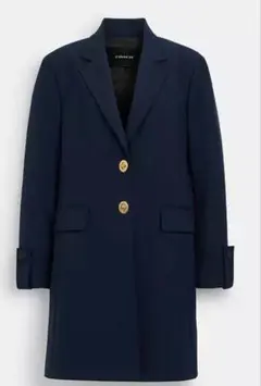 新品・未使用｜春先に COACH ネイビー スプリングコート 2026年最新】COACH カラー：ネイビー系 レディース トレンチコート