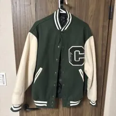 Beno スタジャン グリーン アイボリー Mサイズ