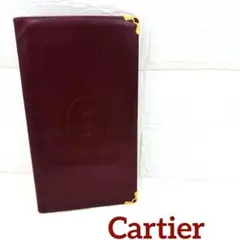 ❤️Cartier ❤️カルティエ マストライン 長財布 札入れ ボルドーのサムネイル