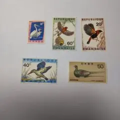 外国切手セット 【鳥のイラスト】