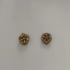 花形パールストーンイヤリング