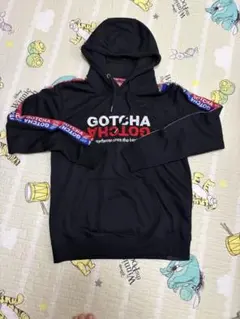 GOTCHA ブラック フード付きパーカー M