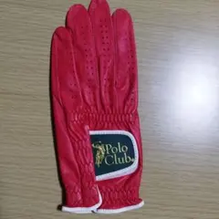 Polo Club ゴルフグローブ 赤 20