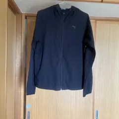 PUMA ブラック フルジップフードジャケット
