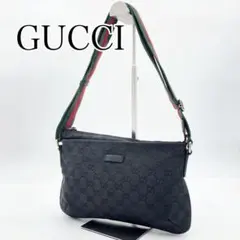 美品　GUCCI GGキャンバス シェリーライン ショルダーバッグ　189749