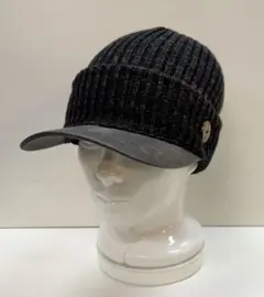 残り1点 ニットキャスケットヴィンテージ加工 メンズ レディース 防寒 BKBR
