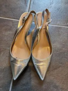 Gianvito Rossi スリングバック パンプス シルバーのサムネイル