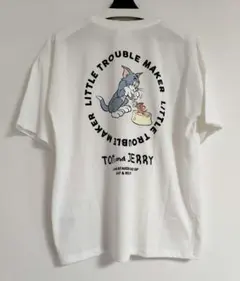 トムとジェリー 半袖Tシャツ Mサイズ 白 ホワイトのサムネイル