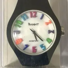 【新品未使用】BANDIT バンディット3Dシリコンウォッチ ブラック 稼働品