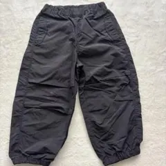 GU ブラックナイロンパンツ 110センチ