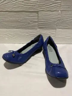 fitfit フィットフィット青 レザーシューズ 24cm パンプスのサムネイル