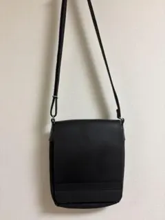 【MHL】マーガレットハウエル ショルダーバッグ 黒 レザー キャンバスのサムネイル