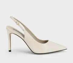 新品CHARLES & KEITH スリングバックパンプス25.5cm 箱付き