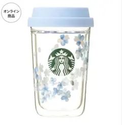 スターバックス SAKURA2026ブルーダブルウォール耐熱グラスカップ