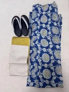 ◇最高級【綿絽浴衣】古典黒雪繋ぎの七宝涼しゆかた◇着物としても着用