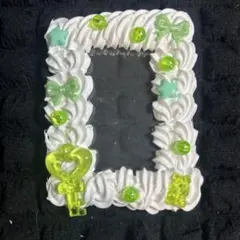 ホイップデコ 黄緑 ハンドメイド B8