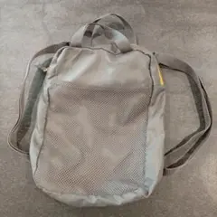 IKEA　グレー　メッシュリュック