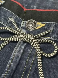 ミスEDWIN ER003L ジャージーズ フラップストレート インディゴ 赤