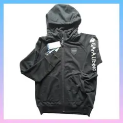 カッパ メンズ トレーニング スウェットジャケット パーカー ブラック/M