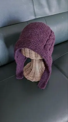 ハンドメイドニット帽