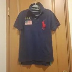ポロ・ラルフ・ローレン ネイビー ポロシャツ ビッグポニー