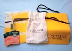 LOCCITANE ロクシタン ハンドクリームとシャワージェルとラッピング資材