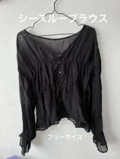 ウィメンズ　シースルーブラウス