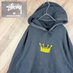 STUSSY ステューシー パーカー フラッグロゴ ゆるだぼ - メルカリ