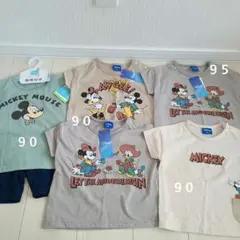 ミッキーマウス Tシャツ 90・95サイズ ５点セット パジャマ
