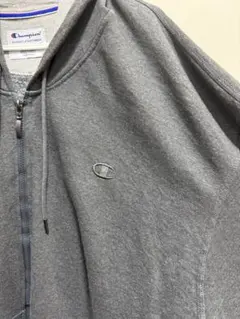 Champion グレー ジップアップパーカー古着