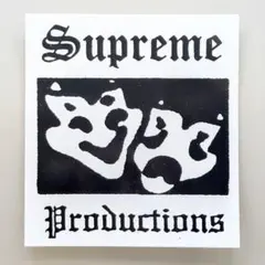 SUPREME PRODUCTIONS WHITE STICKER
