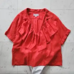 極美品 グレースコンチネンタル フリルヨークボウタイノースリーブ
