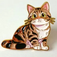 猫のブローチ