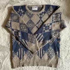 アーガイルニットセーター