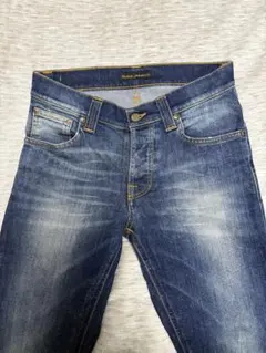 【絶妙な色落ち】　ユニセックス　ヌーディージーンズ　ボタンフライ