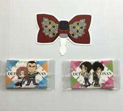 名探偵コナン　くら寿司　ステッカー　蝶ネクタイ型変声機ピック付　3点セット