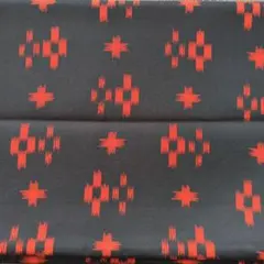 布　生地　和柄　着物　古布　アンティーク　レトロ　黒　5ｍ以上