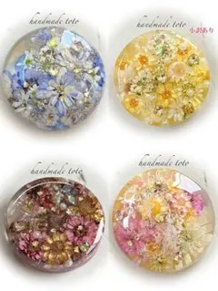 メル様 ホワイトラベンダー フラワーヘアゴム