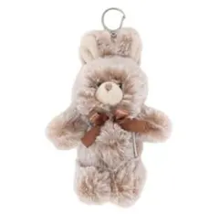 ツインズ アニマルキーホルダー ウサギ ブラウン